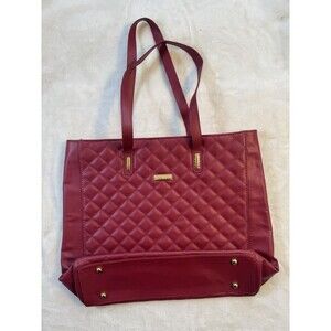 Joy Iman Red Quilted Leather Bag NEW WITHOUT TAGS
